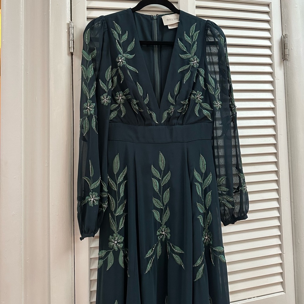 BHLDN Belize dress in green - Picture 6 of 16